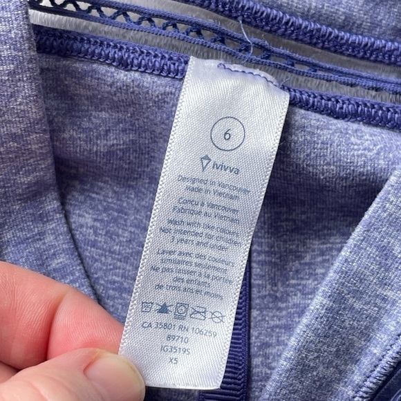 Ivivva lululemon on the move kids athletic long sleeve twist know top - Picture 3 of 7